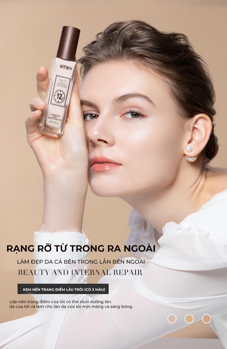 Product Introduction of Kem nền ARTMISS mỏng nhẹ, lâu trôi, giữ nền kéo dài 12 giờ 40ml Cosmetic Mỹ Phẩm 1