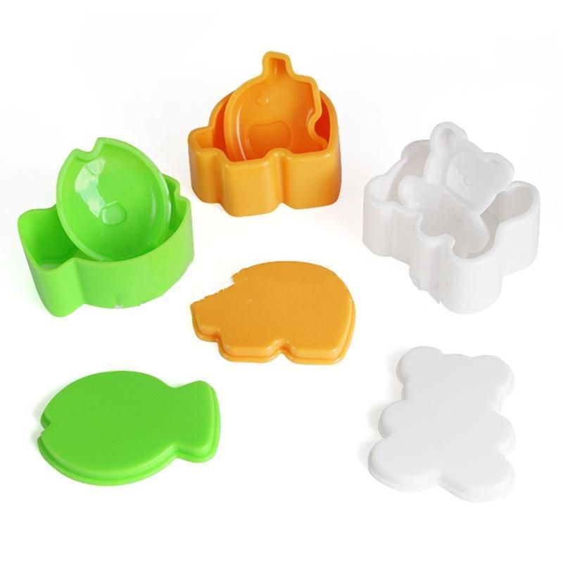 Product Introduction of 3Pcs Cartoon Cute Elephant Fish Bear Shape Rice Ball Machine Kids Bento Mold DIY Rice Ball Sushi Mold YDEA1 13