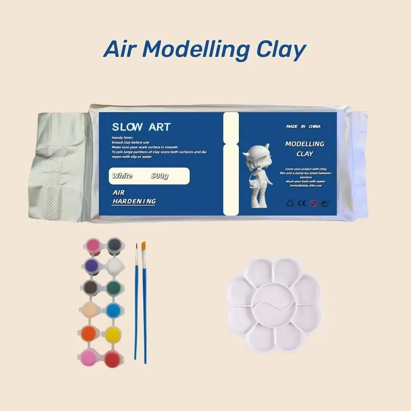 Soft Pottery Mud, 1 Set No-bake Air-drying Clay Shaping DIY Shaping Clay, DIY Clay Set for Boys and Girls