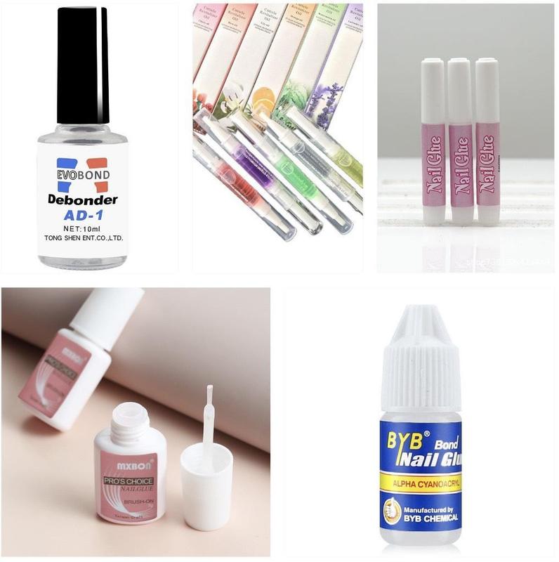 TỔNG HỢP K.EO  GEL BÚT DƯỠNG M Ó N G NAIL__XINH NAILBOX Nữ Women keo  dán