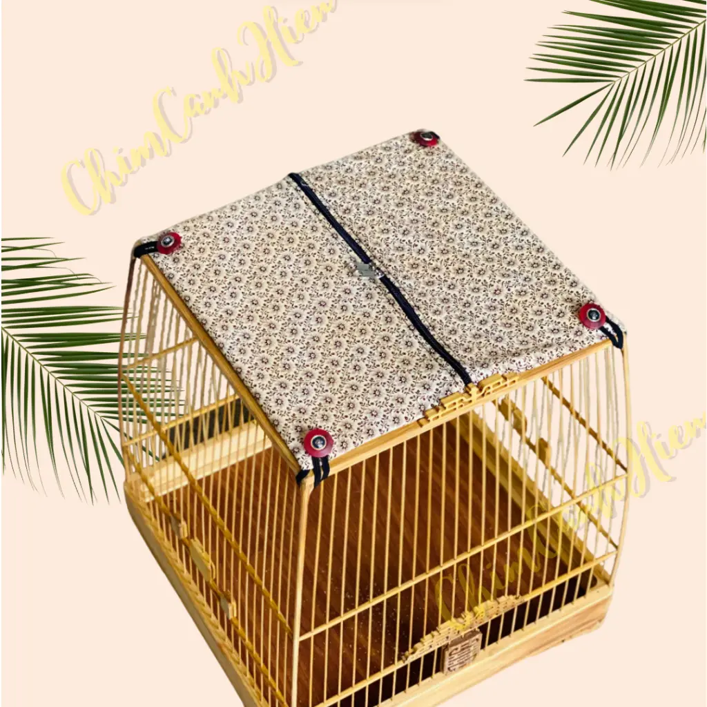 Tấm che nắng lồng chim đủ loại Tấm che nóc vải che nóc lồng chim chào mào vuông màu ngẫu nhiên