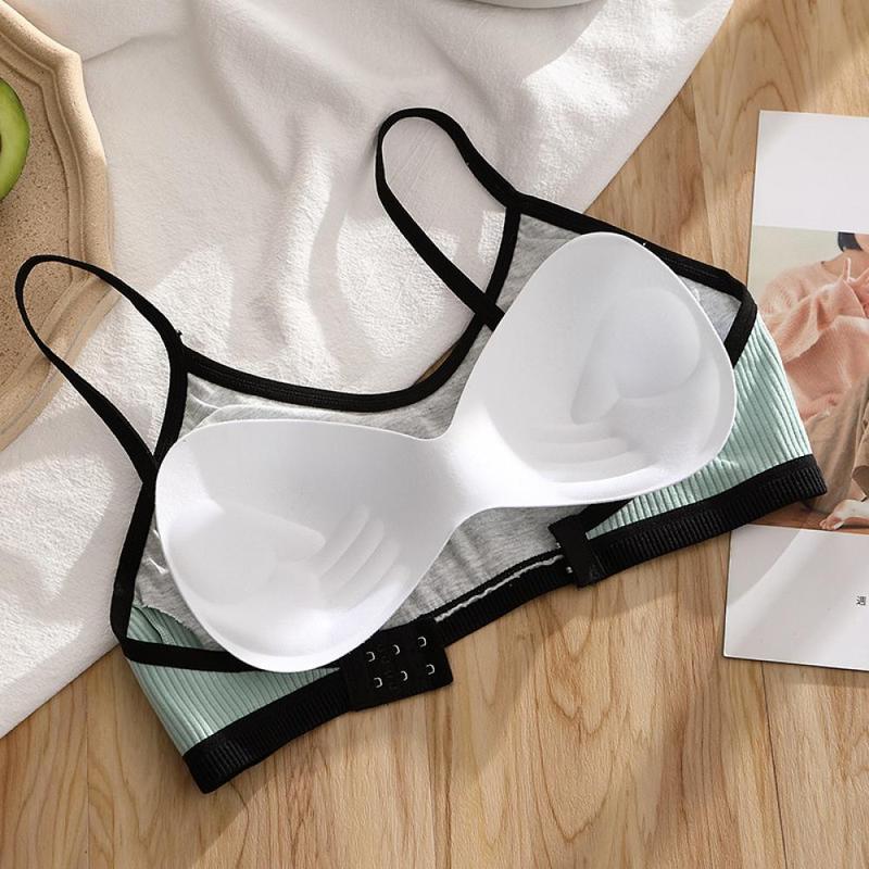 Áo Ngực Liền Mạch, Dành Cho Bé Gái, Chất Liệu Cotton, Kiểu Áo Yếm Phát Triển, Thích Hợp Cho Thanh Niên, Thiết Kế Thanh Lịch, Đồ Lót Nữ Không Đường May, Thoáng Khí Và Thoải Mái, Thích Hợp Cho Phụ Nữ, [Thanh Toán Khi Nhận Hàng / Vận Chuyển Địa Phương] 5