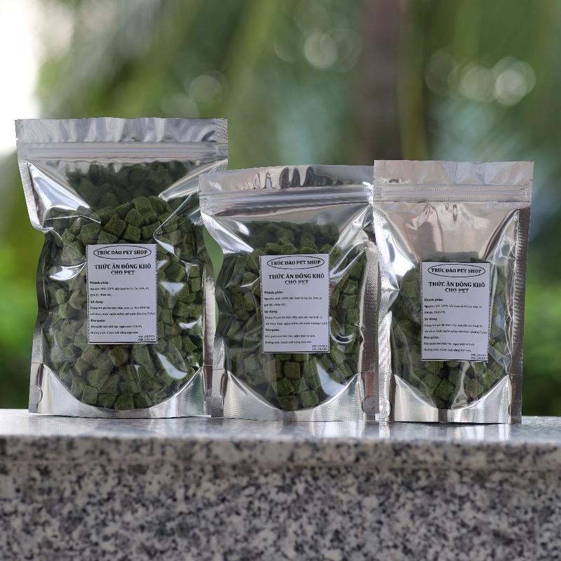Viên cỏ mèo mix gà loại mềm, thức ăn viên cỏ lúa mạch khô cho mèo - giúp tiêu búi lông, khỏe răng 0
