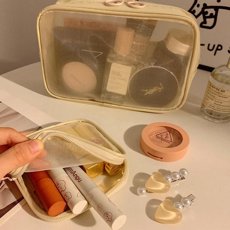 Product Introduction of Makeup Bag Set, 3 Counts/set Large Capacity Cosmetic Storage Bag, Portable Travel Toiletry Bag, Multifunctional Storage Bag for Travel 3