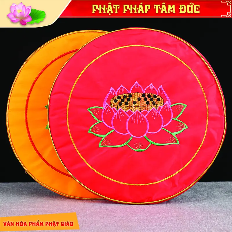 Thảm ngồi tụng kinh hoa sen, thảm ngồi tụng kinh bồ đoàn, đệm ngồi thiền cao cấp mẫu mới - kích thước lớn Decor Decor Phòng