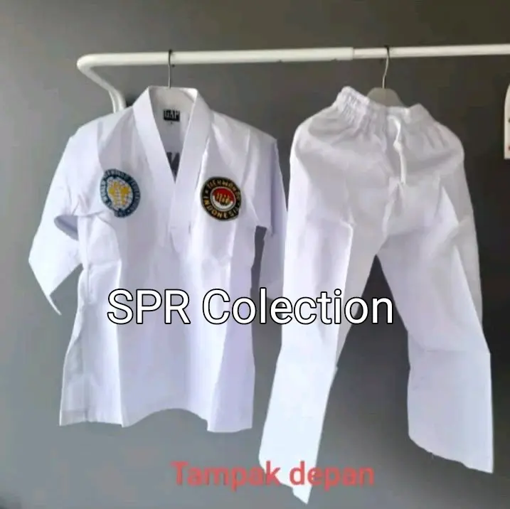 Dobok Taekwondo Dewasa Kerah Putih