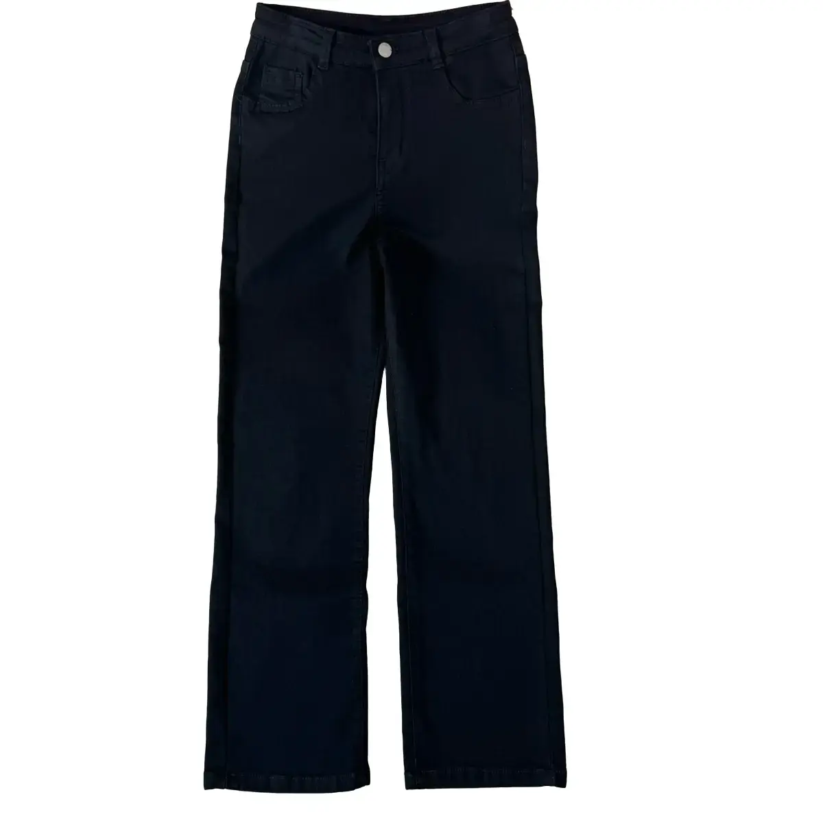 [BIG SIZE] Quần Jeans Ống Đứng Nữ Màu Đen Co Giãn 92cm Giúp Che Khuyết Điểm Chân Tốt Women Ôm gọn Trơn (8200) Pants Ong Denim Có Túi