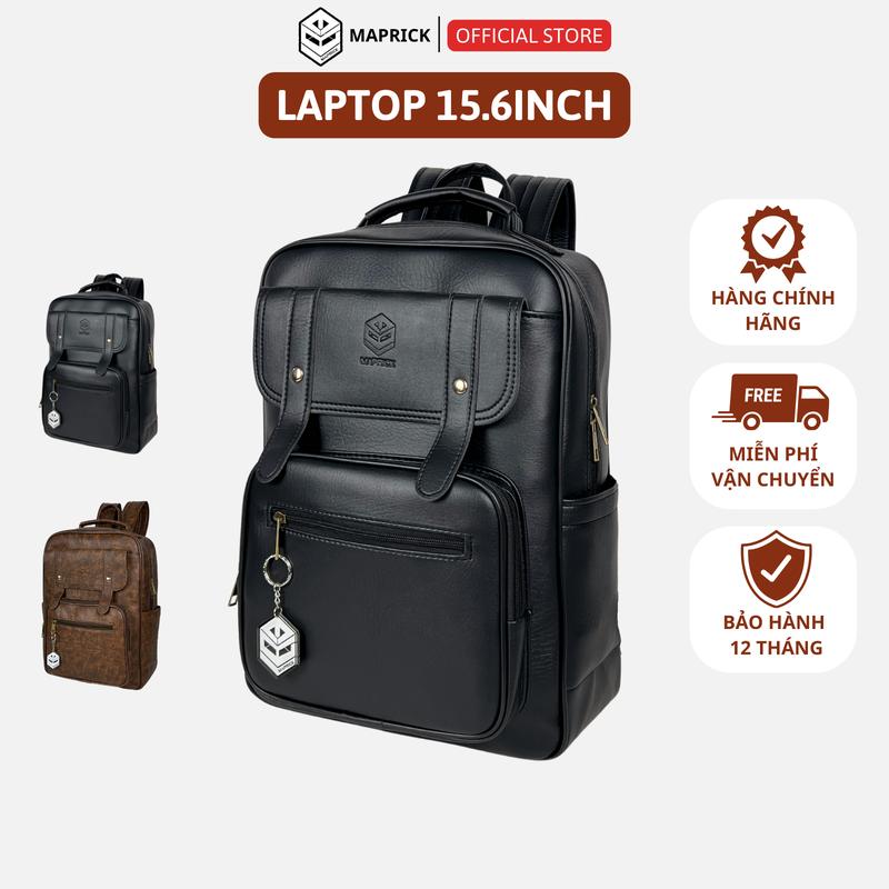 Balo da PU hàng cao cấp chống nước thời trang nam và nữ  - kích thước 29cm x 42cm BL16 balo  ngang Backpack Đeo Vai