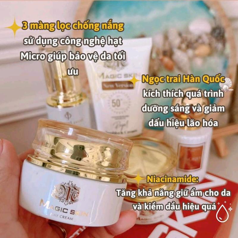  Kem dưỡng trắng ban ngày ngọc trai Magicskin 248k Chăm Sóc Da 