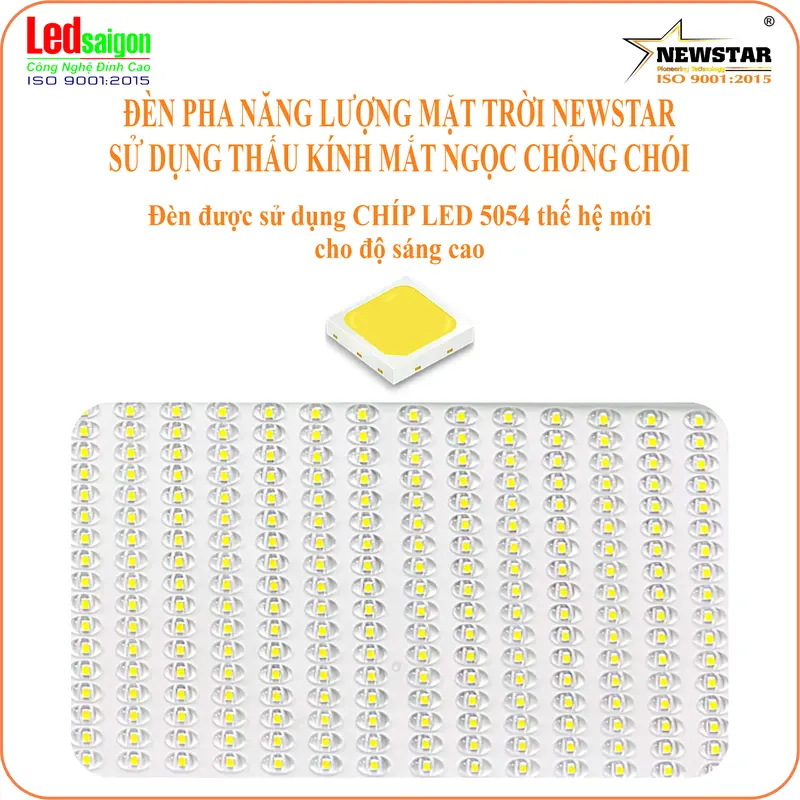 ĐÈN PHA NĂNG LƯỢNG MẶT TRỜI NST-TK100W,TẤM PIN MONO, SẠC NHANH 4-6 GIỜ, CHIẾU SÁNG 12-14 GIỜ, IP67, BẢO HÀNH 24 THÁNG 2