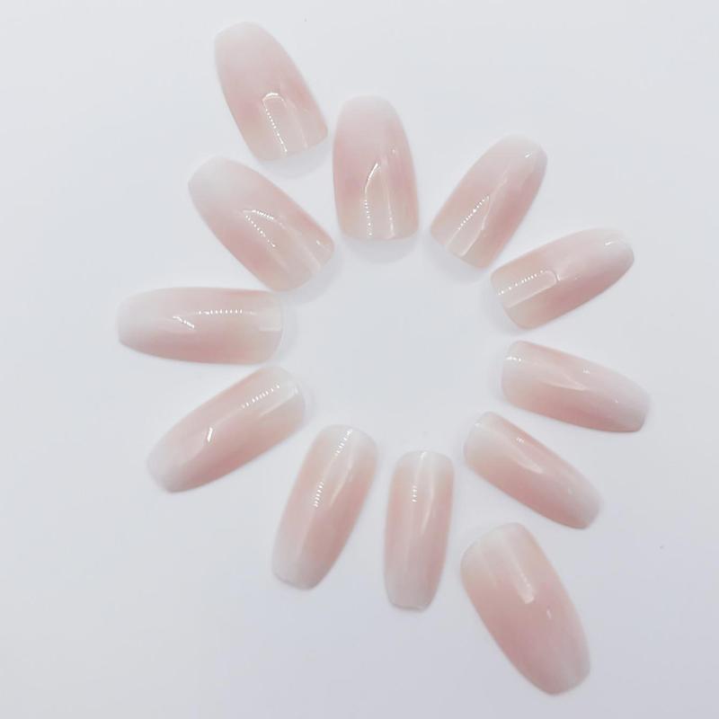 Product Introduction of Aesthetic Nail Art Kit, 24pcs Ombre Fake Nails with 1 Nail File & 1 Sheet Jelly Glue, Glossy False Nails for Women & Girls Diy Nail Art, Elegant Stick on Nails Kit, Christmas, Christmas Gift 34