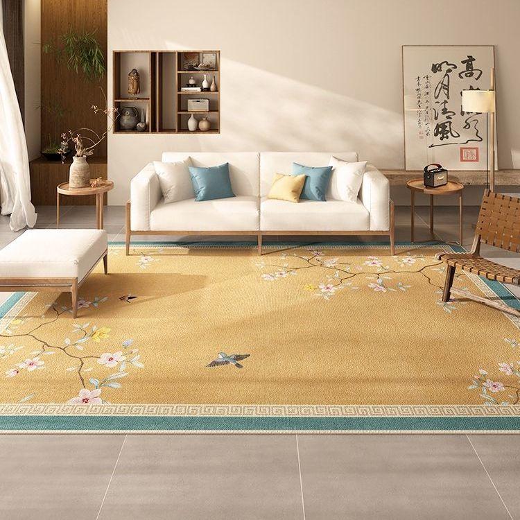 Thảm Xanh Lá Cây, Phong Cách Trung Quốc Mới, Thích Hợp Cho Phòng Khách, Bàn Sofa Và Bàn, Thảm Đầu Giường Phòng Ngủ Gia Đình, Chăn Học Tập, Thảm Treo Tường Diện Tích Lớn, Bộ Sưu Tập 1583 Người 3