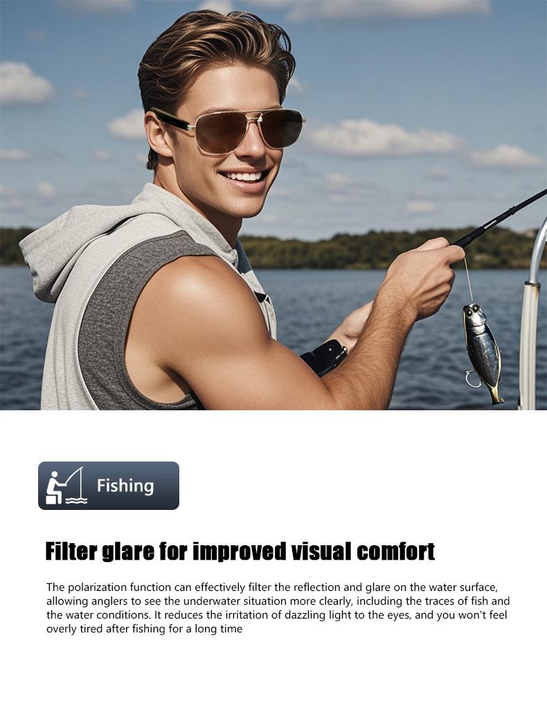 Product Introduction of G01 Smart Glasses Music Playback Bluetooth Call Remote Control Photo Life Waterproof Sunglasses Anti-blue Light Mirror Hot Sales 9