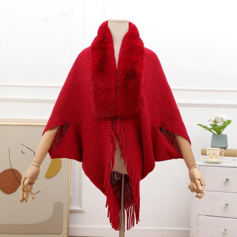 Product Introduction of Áo Khoác Khăn Choàng Nữ, Phong Cách Hàn Quốc Mới Mùa Thu, Dễ Phối Đồ, Thời Trang, Có Cổ Lông, Áo Len, Áo Cardigan, Có Thể Mặc Ngoài Trời 9