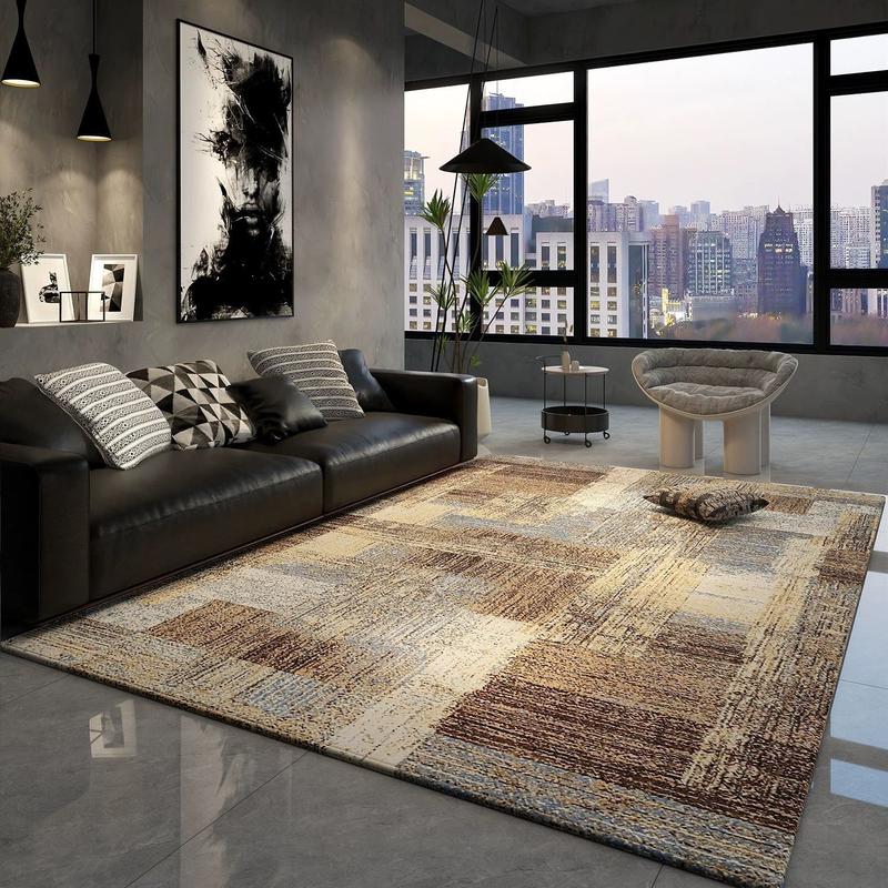 Thảm Phòng Khách Thảm Sofa Cà Phê Thảm Đầu Giường Thảm trải sàn Phòng Ngủ, Kích Thước Lớn, Phong Cách Kem, Thiết Kế Đơn Giản, Thích Hợp Cho Phòng, 7590 người thu thập 3