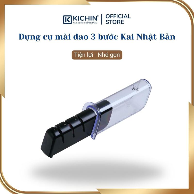 Dụng cụ mài dao 3 bước thương hiệu Kai Nhật Bản