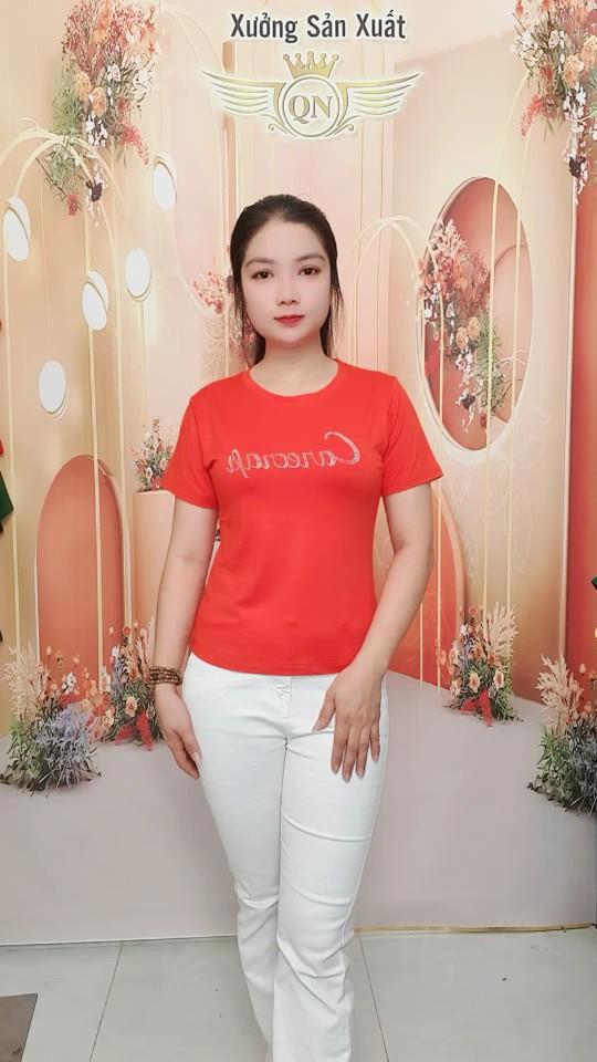 Product Introduction of Áo Thun Nữ. QN.161 Fom Carotop. Cotton Thái Co Giãn Bốn Chiều.Mềm Mịn Mát.Thấm Hút Mồ hôi ạ Cổ Tròn Women 12