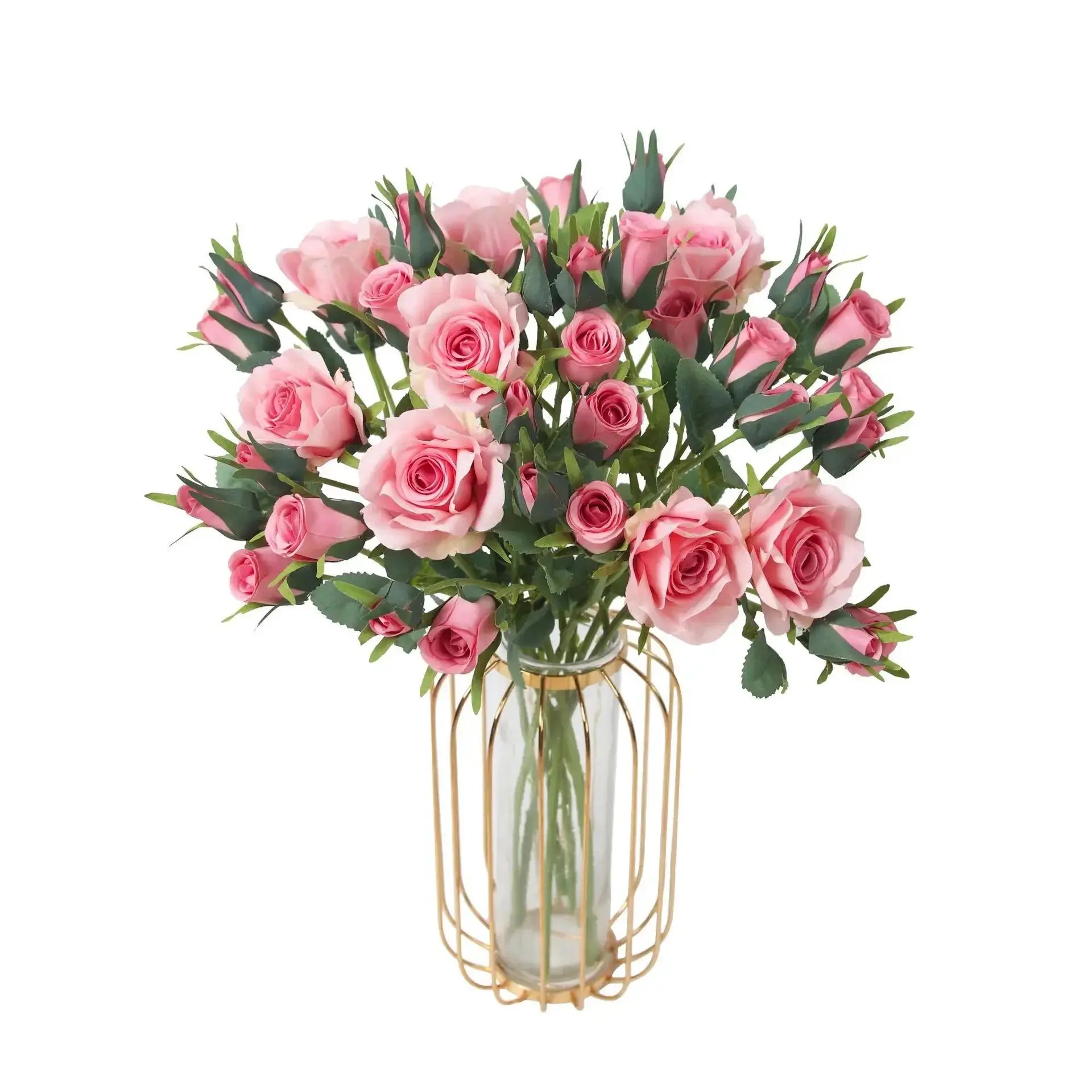 Decorative 5 Head Rose Bouquet - Great for Wedding and Home Use