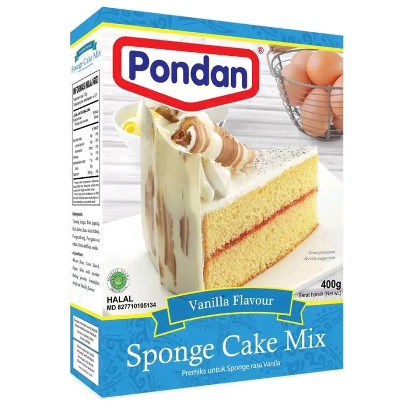 PONDAN Tepung Premix Sponge Cake Vanilla 400gr 0