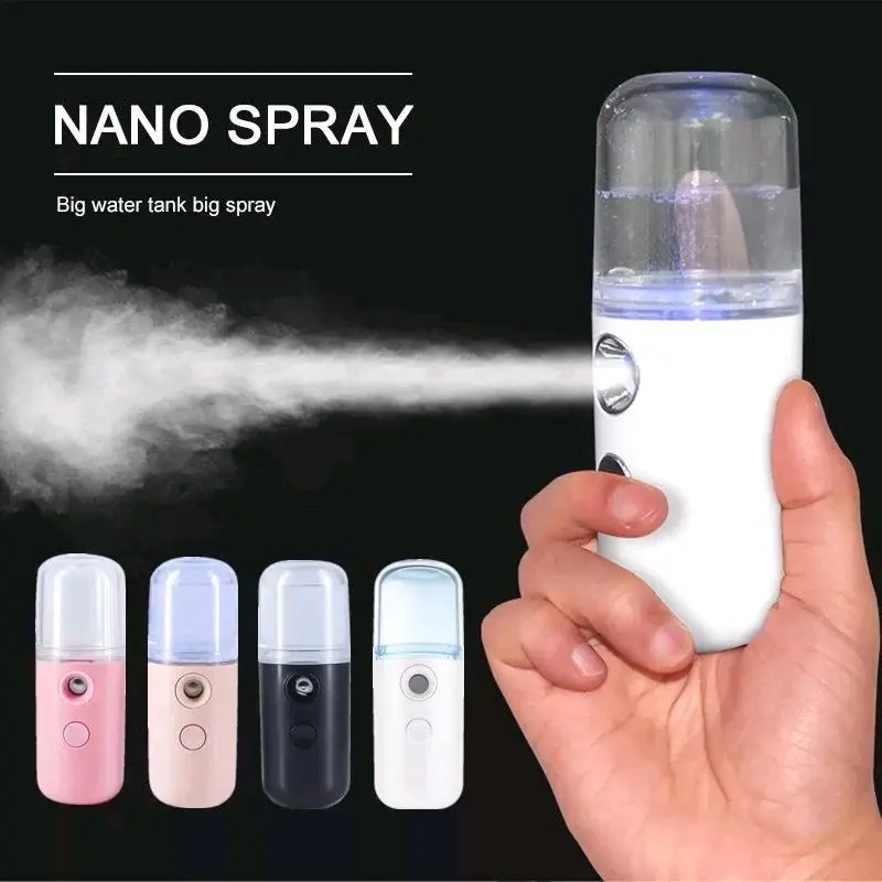 Nano Spray Mini Portable / Nano Mist Mini / Facial Humidifier / Cleaning Tools Pembersihan Wajah / Multifungsi