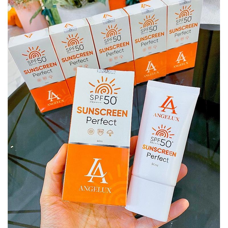 Kem Chống Nắng ANGELUX SUNSCREEN PERFECT  Nâng Tone, Kiềm Dầu, Căng Bóng, SPF 50+ Mua 1 tặng 1 ủ môi 5