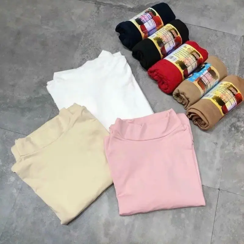 Combo 5 áo thu đông giữ nhiệt nữ co giãn, áo thun mùa đông, áo thun Lót Nỉ cổ 3 phân, áo thun dài tay nữ ,Top, Women 0
