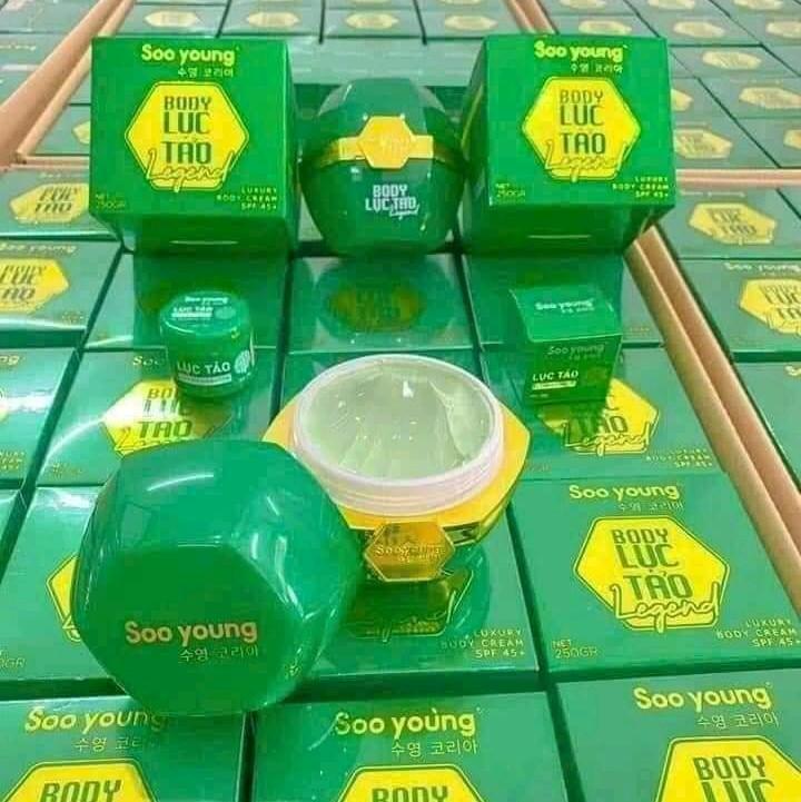 Kem Body Lục Tảo Soo Young Korea Dưỡng Trắng Da, Giảm Lão Hóa, Giữ Ẩm 250g - Dưỡng Da Body, Làm Đẹp Da Dưỡng Body 3