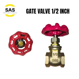 [SAS] Gate Valve Kuningan 1/2 Inch - Stop Kran Putar Kuningan