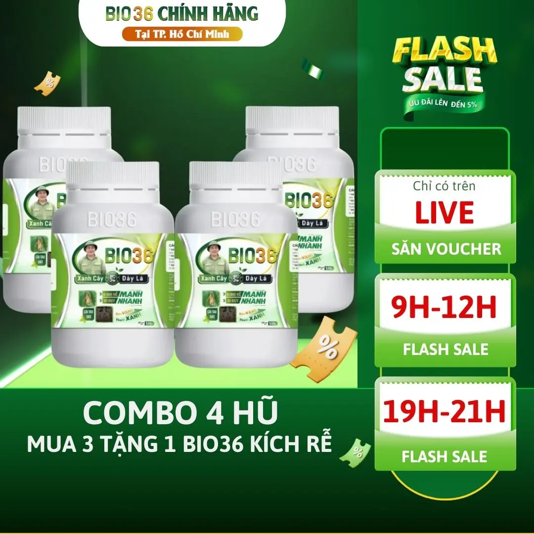 [Bio36 Mua 3 Tặng 1] Bio 36 Kích Rễ Mạnh – Đẩy Đọt Nhanh - Phục Hồi Cây Trồng