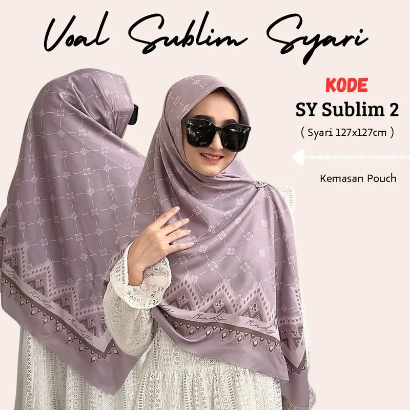Hijab Segiempat Motif Syari Mudymudy 2