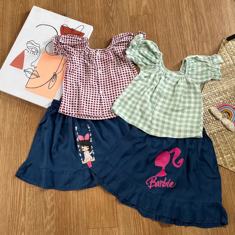 Lokawear | One set tania, setelan anak perempuan Motif 1