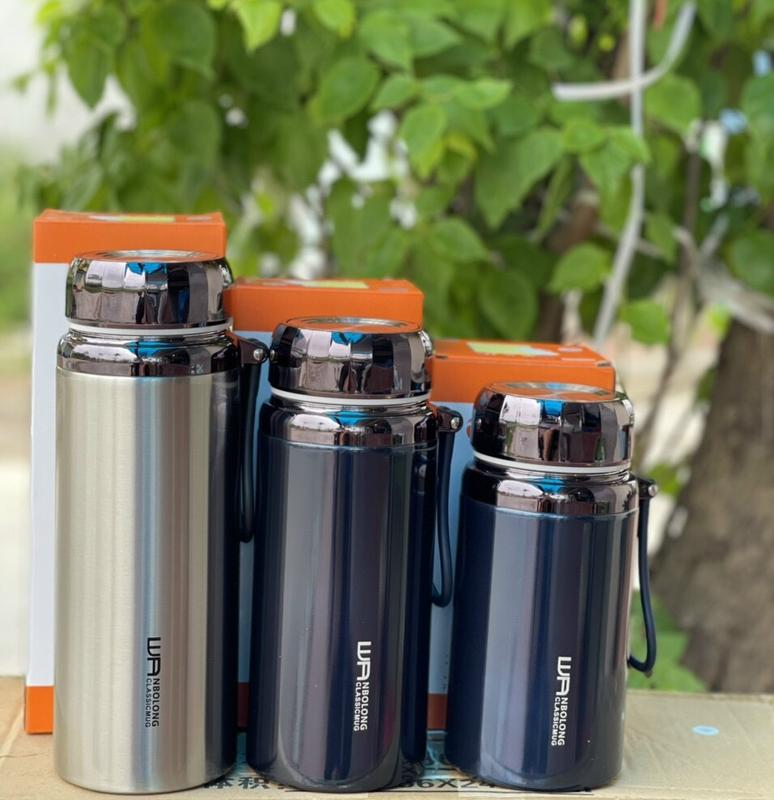 bình giữ nhiệt  L31 có giỏ lọc trà và tay sách tiện lợi ( tặng kèm hình dán 2D )