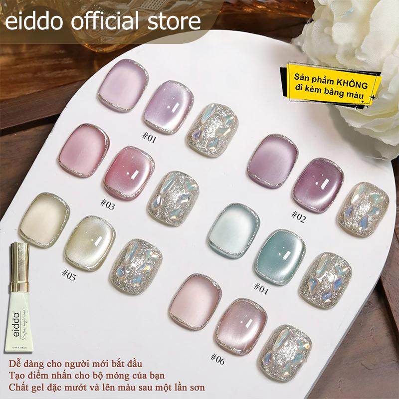  { Eiddo nails } Gel mắt mèo Satin Cầu vồng chai 12ml - Gel mắt mèo cực quang satin cầu vồng mới hott trend - sơn gel mắt mèo ánh trăng cực quang satin cầu vồng chai 12ml - Ko kèm bảng màu sẵn 