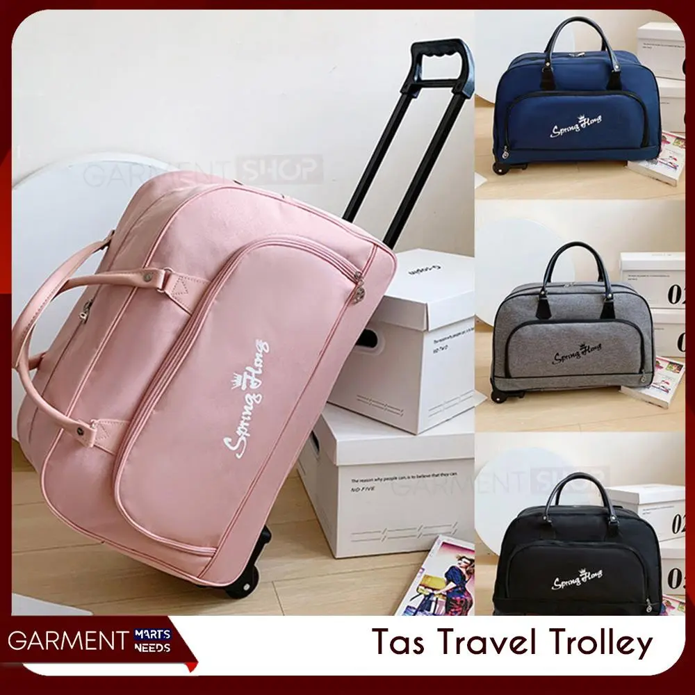 Tas Travel Trolley Bag Dengan Roda Bisa Ditarik Seperti Troli Koper Kapasitas Besar Jumbo