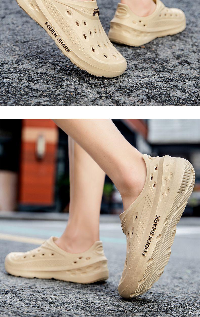Product Introduction of 2024 New Summer Men's Sandals Outdoor Non-Slip Wear-Resistant Hole Shoes Men's Casual Platform Slippers Men's Outdoor Beach Shoes Footwear Boy 11