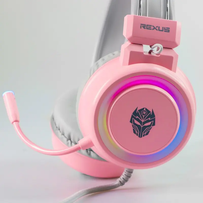 【FREE SPLITTER】Rexus F30 Vonix LED RGB Gaming Headset Microphone Earphones Headphones Earphone 5