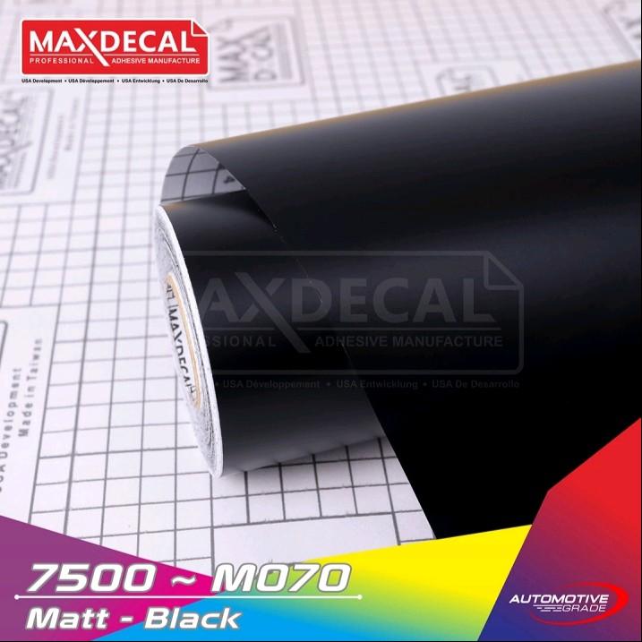 skotlet MAXDECAL hitam doff. per 1 meter. stiker sepeda motor 0