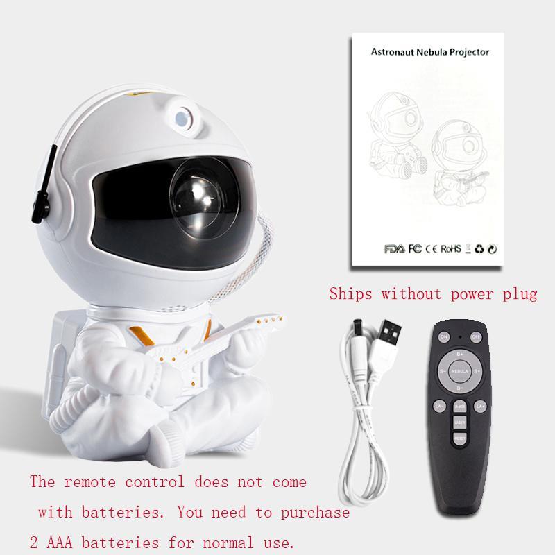 Projector Night Light, Astronaut Shape Design Starry Sky Projector Lamp with Remote Control, USB Plug-in Decorative Light for Bedroom, Car, Home, Party 2