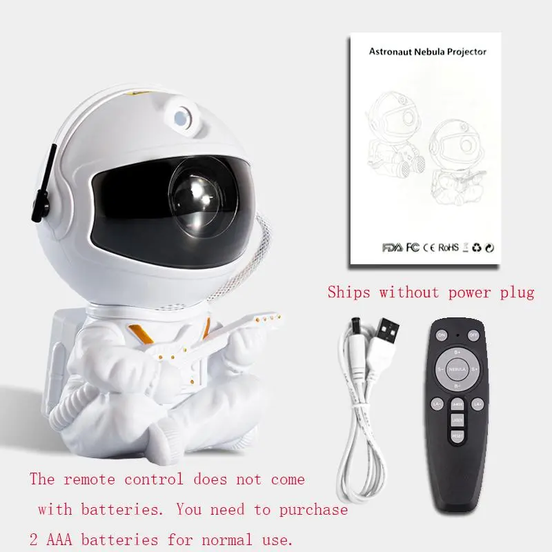Projector Night Light, Astronaut Shape Design Starry Sky Projector Lamp with Remote Control, USB Plug-in Decorative Light for Bedroom, Car, Home, Party 2