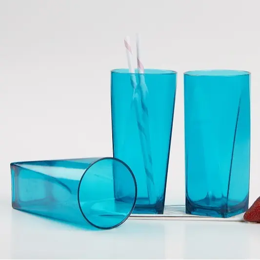 CPM Crystal Glass Set Of 3 Pcs / Gelas Plastik Kaca Minuman 7