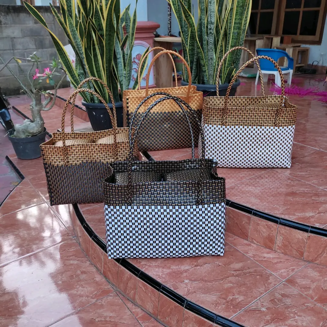Tas keben tanpa besek 4 bayan jally premium Anyaman Plastik Tote