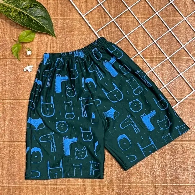 (10 pcs Harga grosir) celana anak pendek harian motif hewan Katun Santai Fashion 7