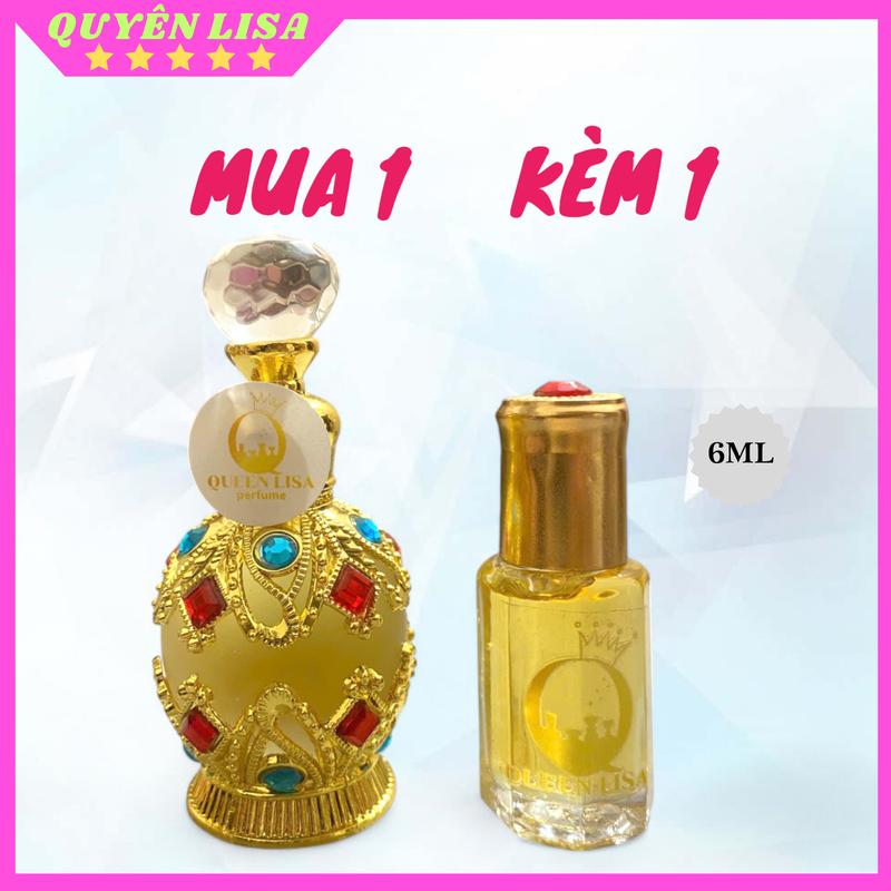 [KÈM 6ML] Tinh Dầu Nước Hoa Dubai Đá Tròn Dạng Chấm 15ml Dầu Thơm Nam Nữ Perfume Cosmetic Women Xịt Thơm