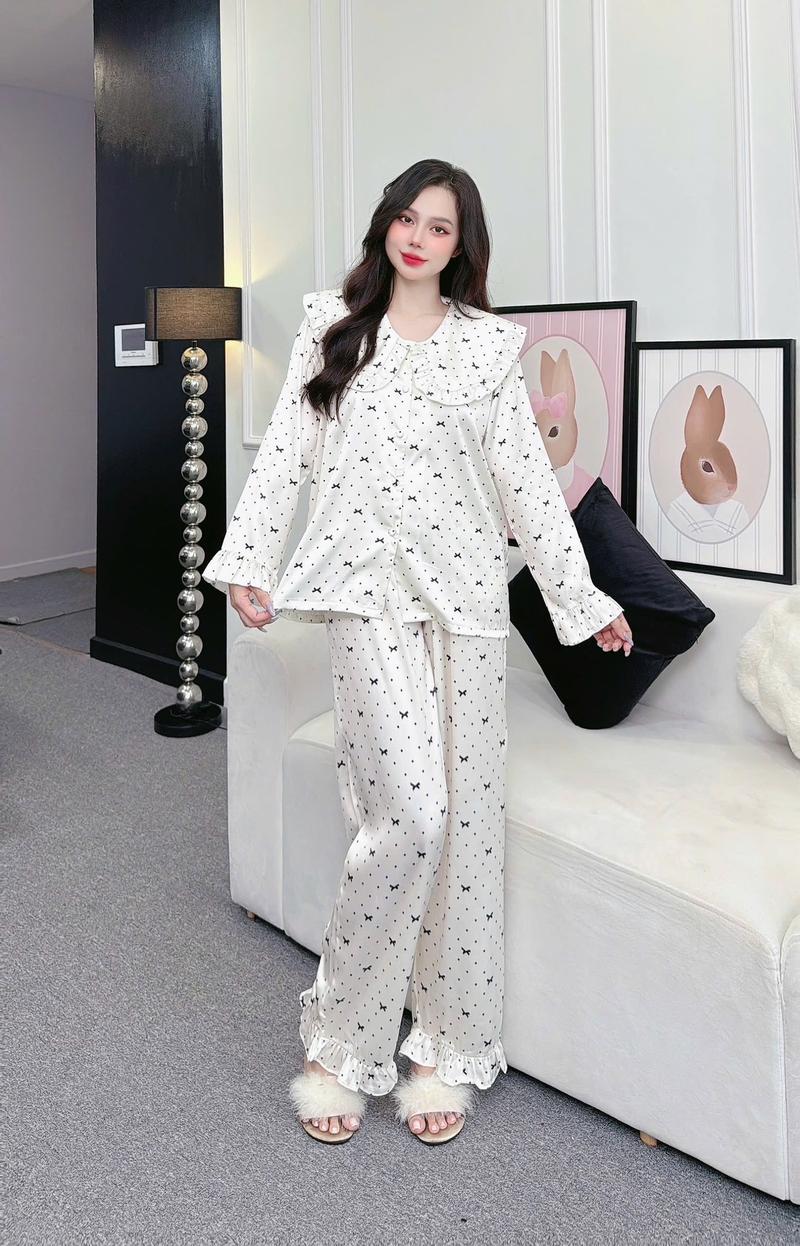 Product Introduction of Đồ ngủ MiTi cổ bèo tiểu TT8 lụa latin mềm mát - Umi, Women, Beo 9