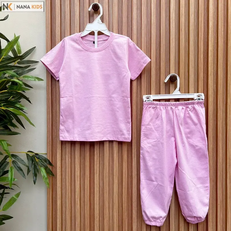 Setelan Baju Anak 1-7 Tahun Lengan Pendek Celana Panjang 1