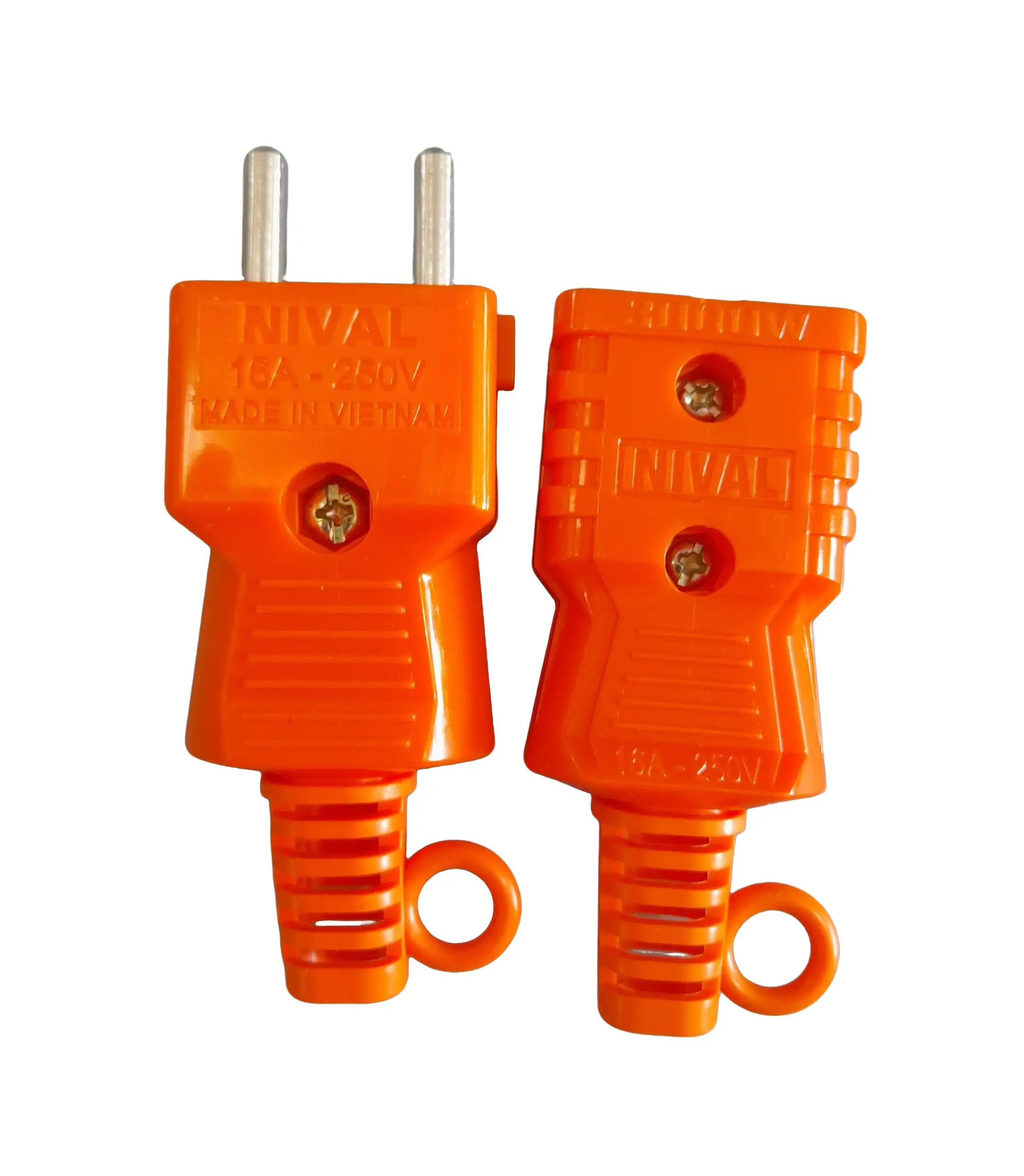 [NIVAL] Phích cắm chịu tải 3000W Nival, phích cắm công nghiệp 3000w màu cam Nival PN504phích cắm dương Nival, phích nối âm Nival 3000W phích  cắm