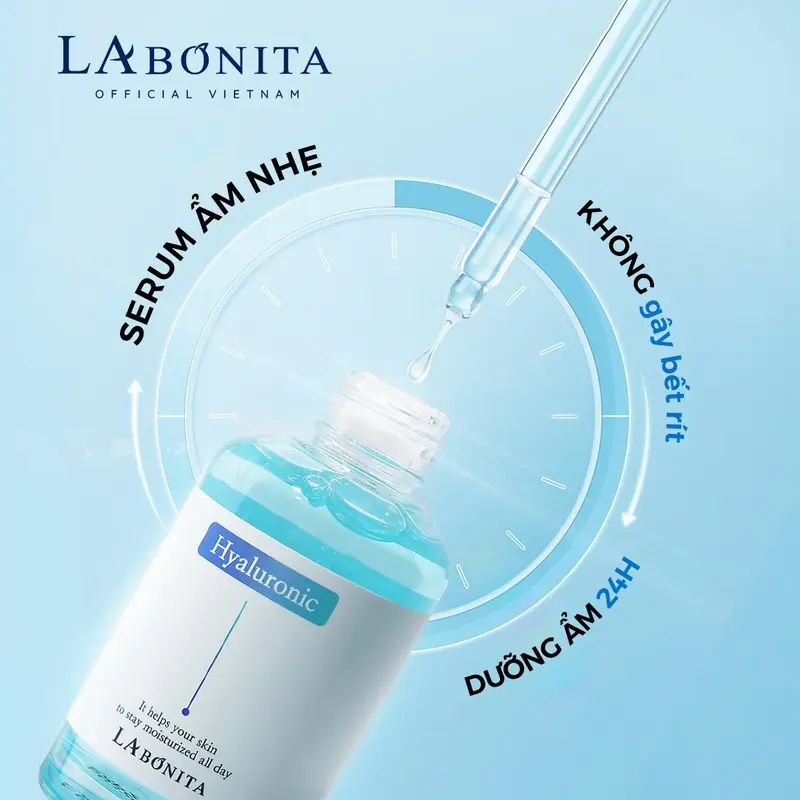 [Tặng 1 SRM] Serum HA Dưỡng Ẩm Và Làm Dịu Da La Bonita Vital Hyaluronic Acid Serum 50ml Skincare Dưỡng Ẩm Da 1