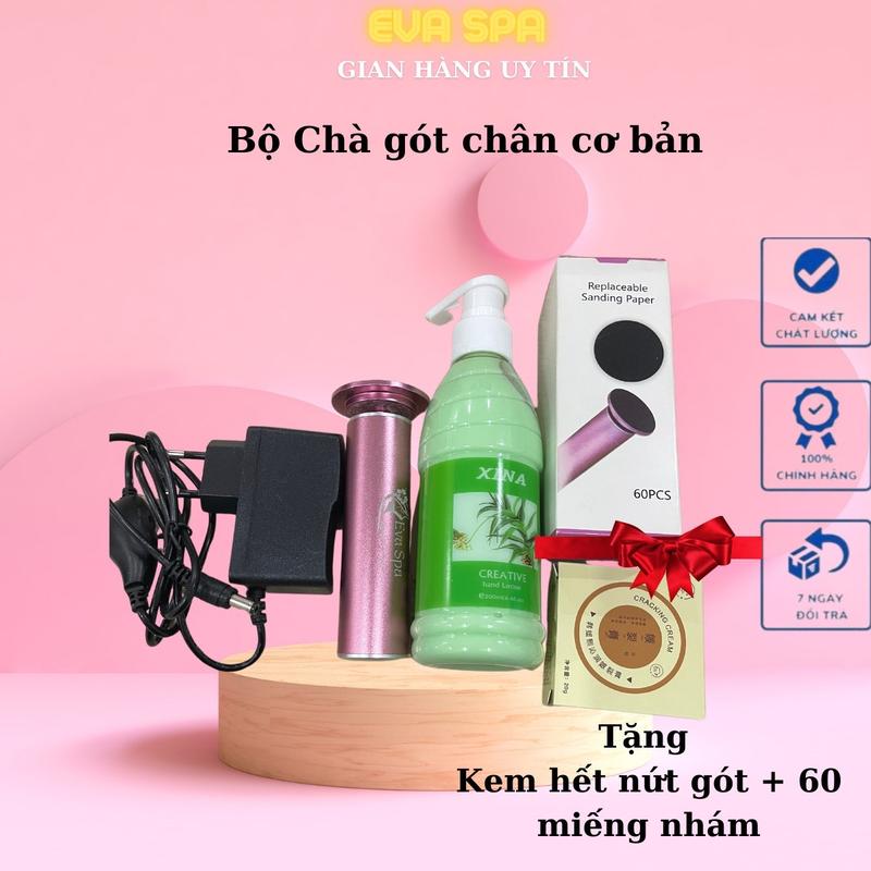 C3- Combo máy chà gót chân Eva Spa bộ 3 món