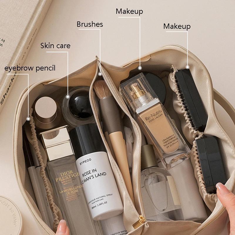 Product Introduction of 【พร้อมส่ง】ที่เก็บเครื่องสำอางหนัง กระเป๋าใส่อุปกรณ์อาบน้ำหญิง กระเป๋าเครื่องสำอางผู้หญิง 14
