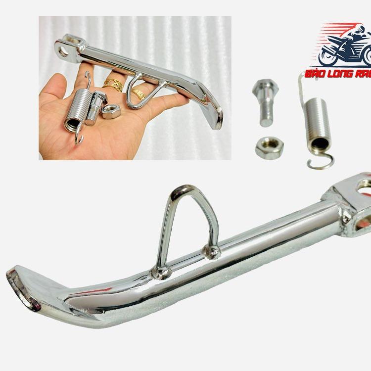 Chân Chống inox XIKEN kèm lò xo và ốc gắn xe máy Sirius Wave Dream Exciter Winner Airblade....